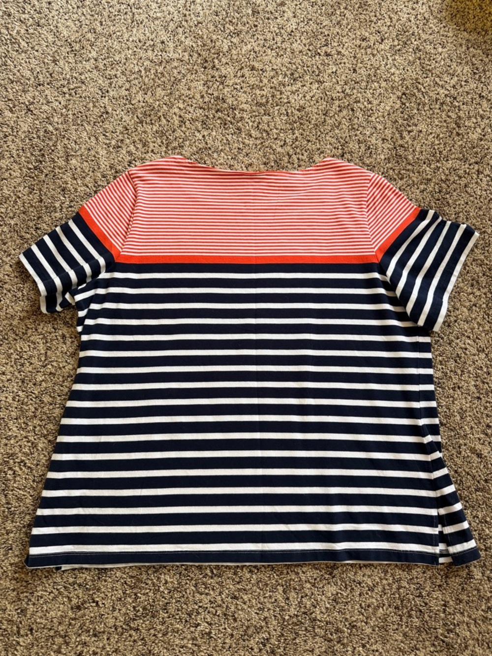 Ruby Rd. Short-Sleeved, Nautical-Style Striped Top - Picture 3 of 6